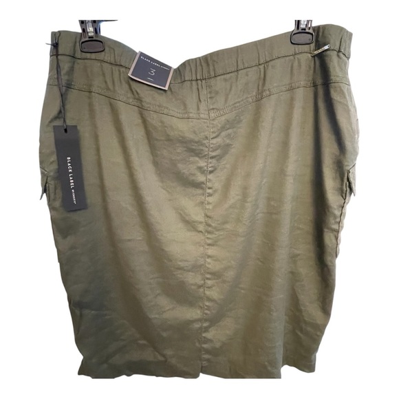 Chico's Black Label Khaki Zip Skirt - Picture 2 of 7